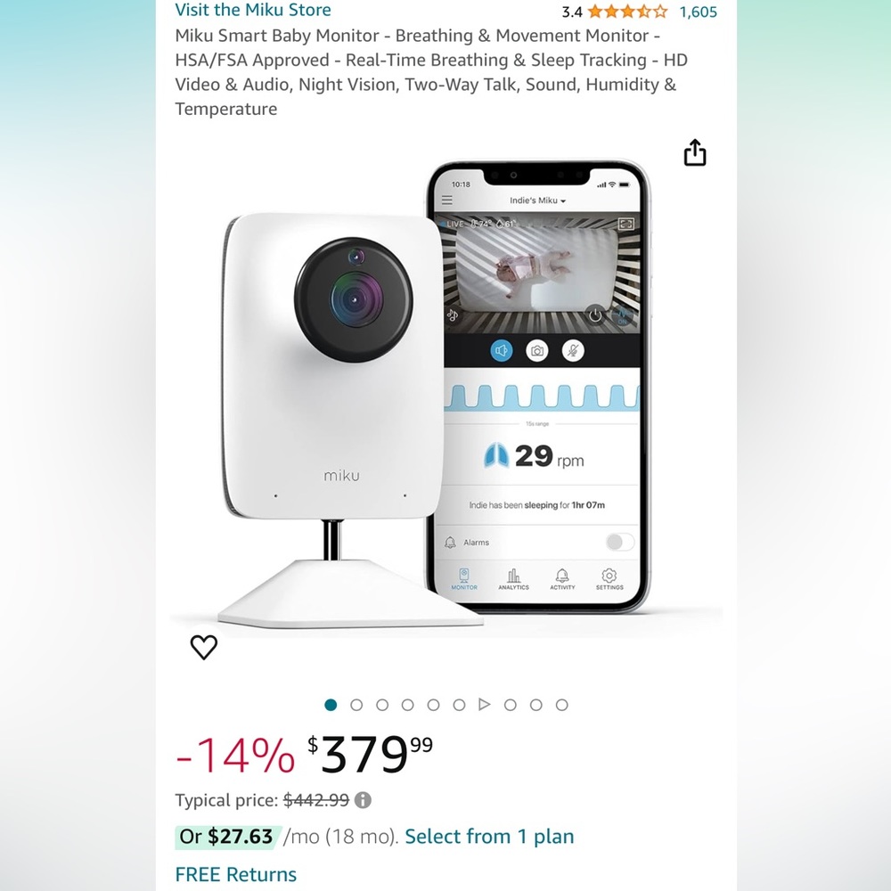 Miku baby monitor